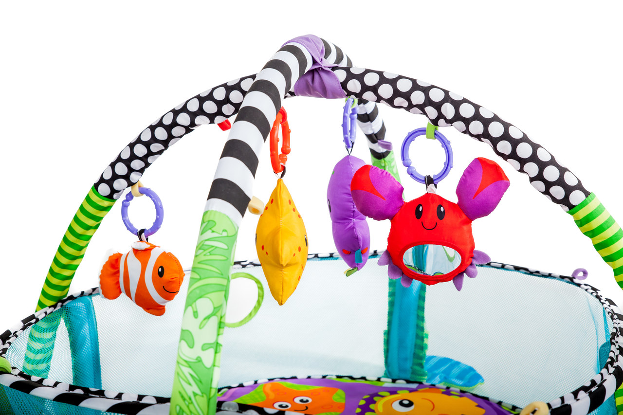 Mata Edukacyjna 3w1 Żółw Kojec Duża 0+ 30 piłeczek - obrazek 4