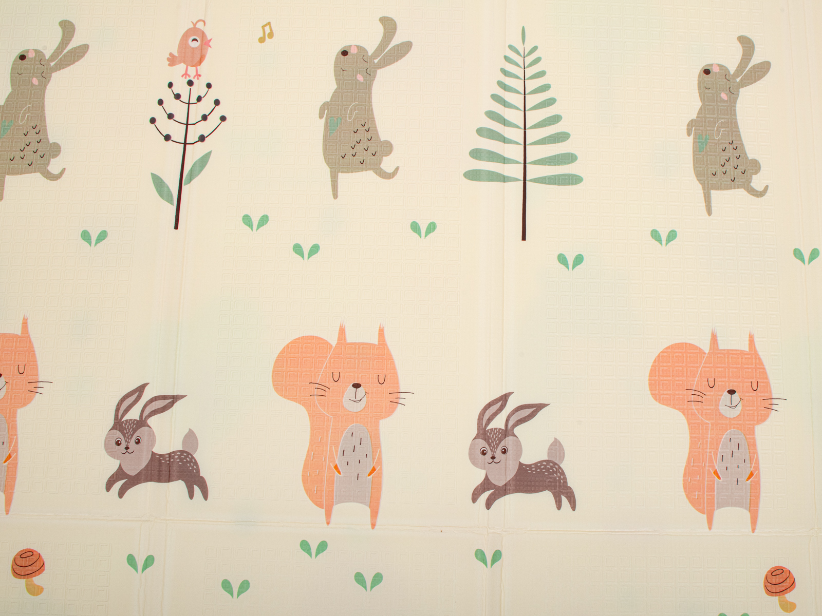 Mata Edukacyjna składana piankowa dwustronna jeż/miś 150x195cm - obrazek 6