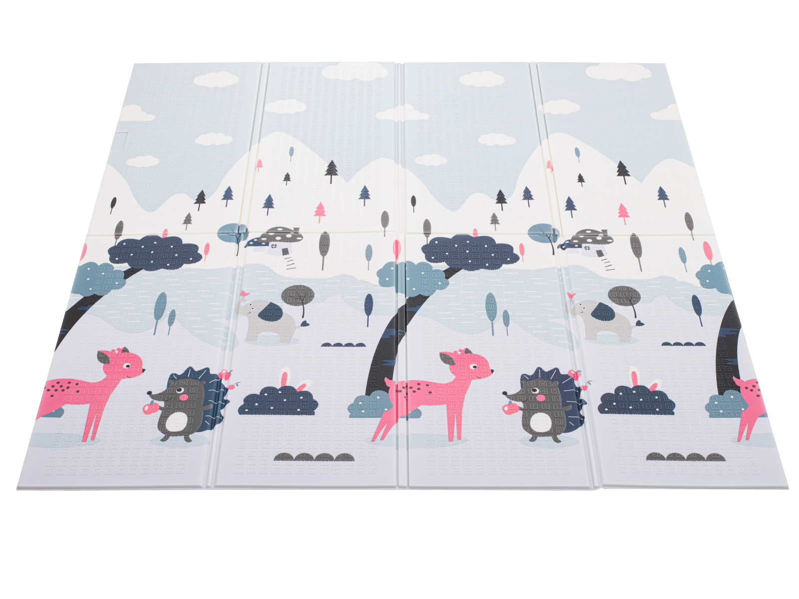 Mata edukacyjna dla dzieci ulica/las 177x158x0,8cm - obrazek 2