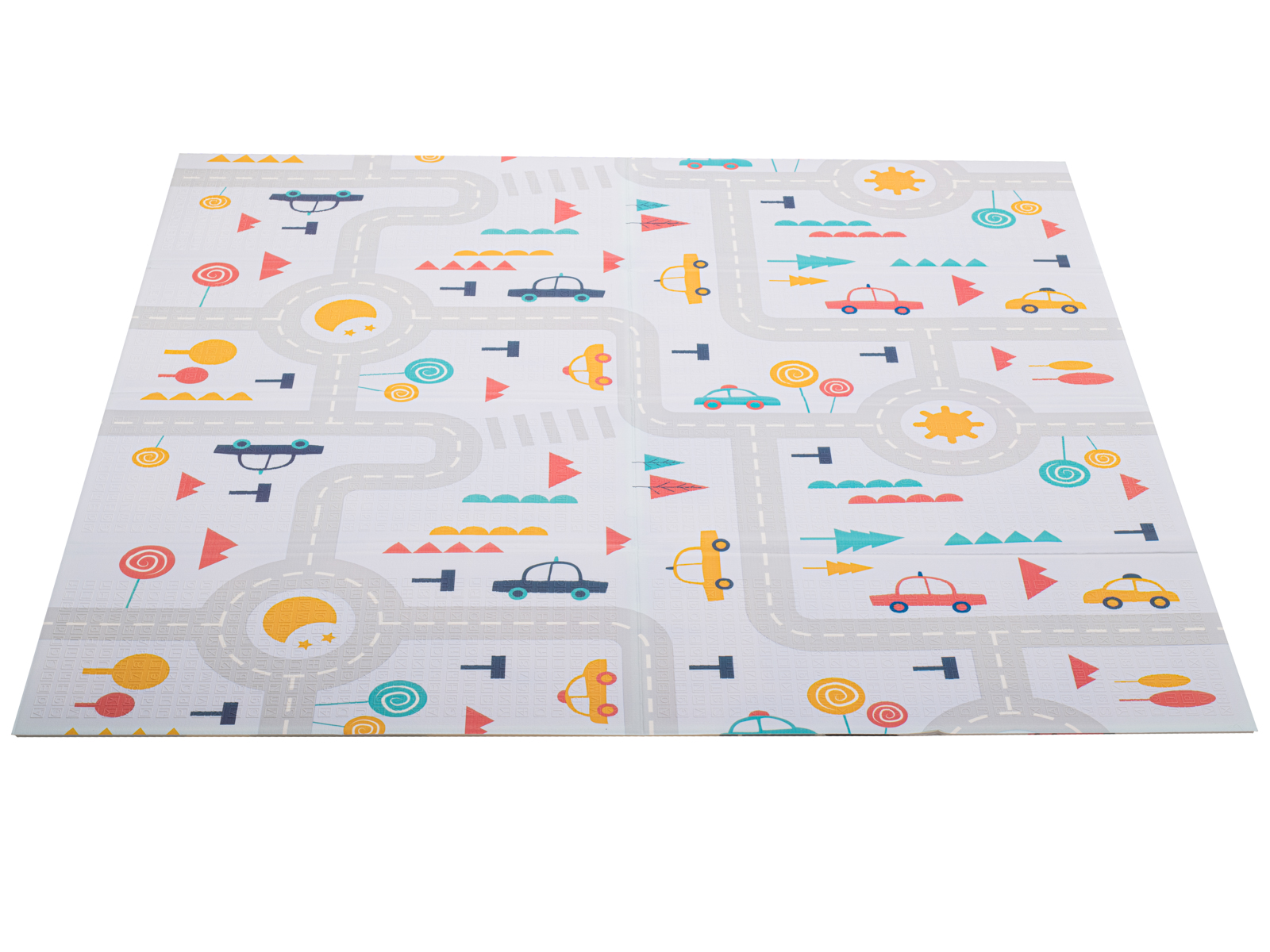 Mata edukacyjna dla dzieci ulica/las 177x158x0,8cm - obrazek 3