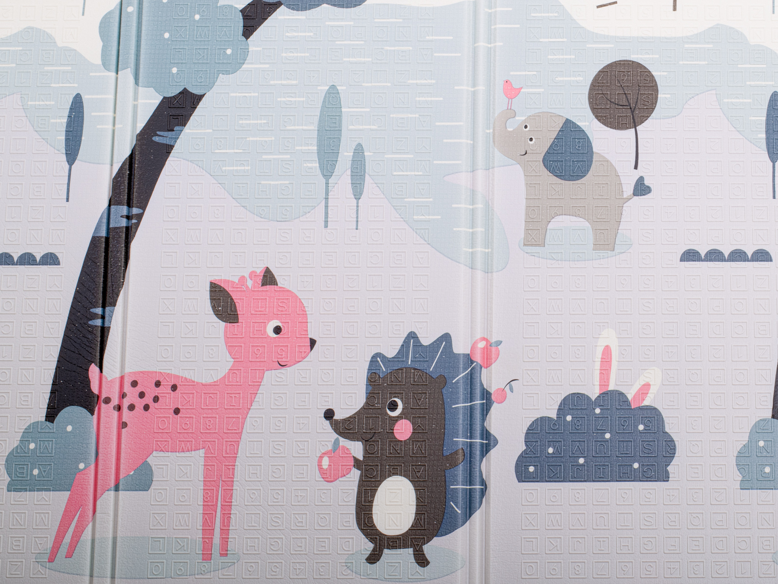 Mata edukacyjna dla dzieci ulica/las 177x158x0,8cm - obrazek 5