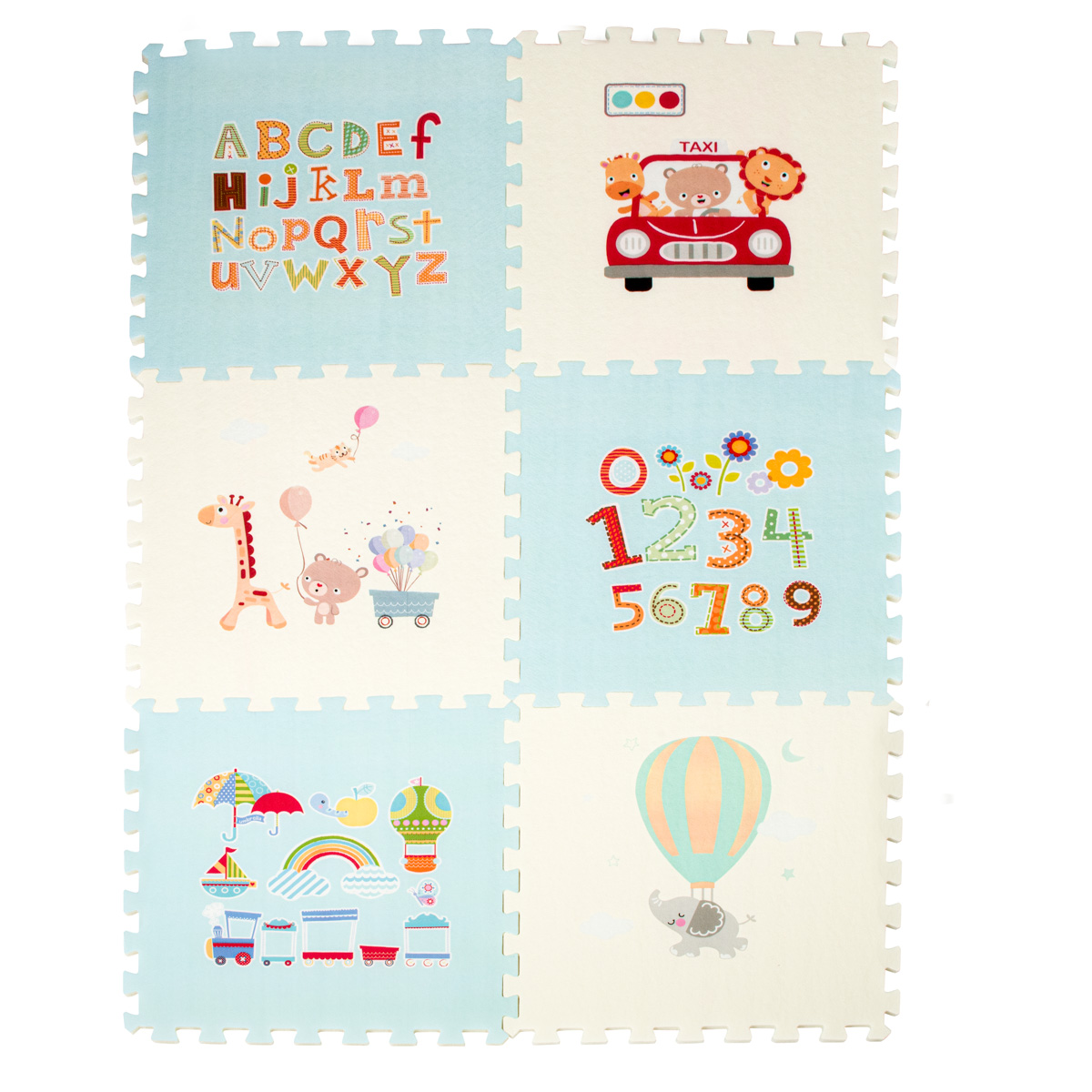 Puzzle piankowe mata dla dzieci nieb 177x118x1,3cm - obrazek 3