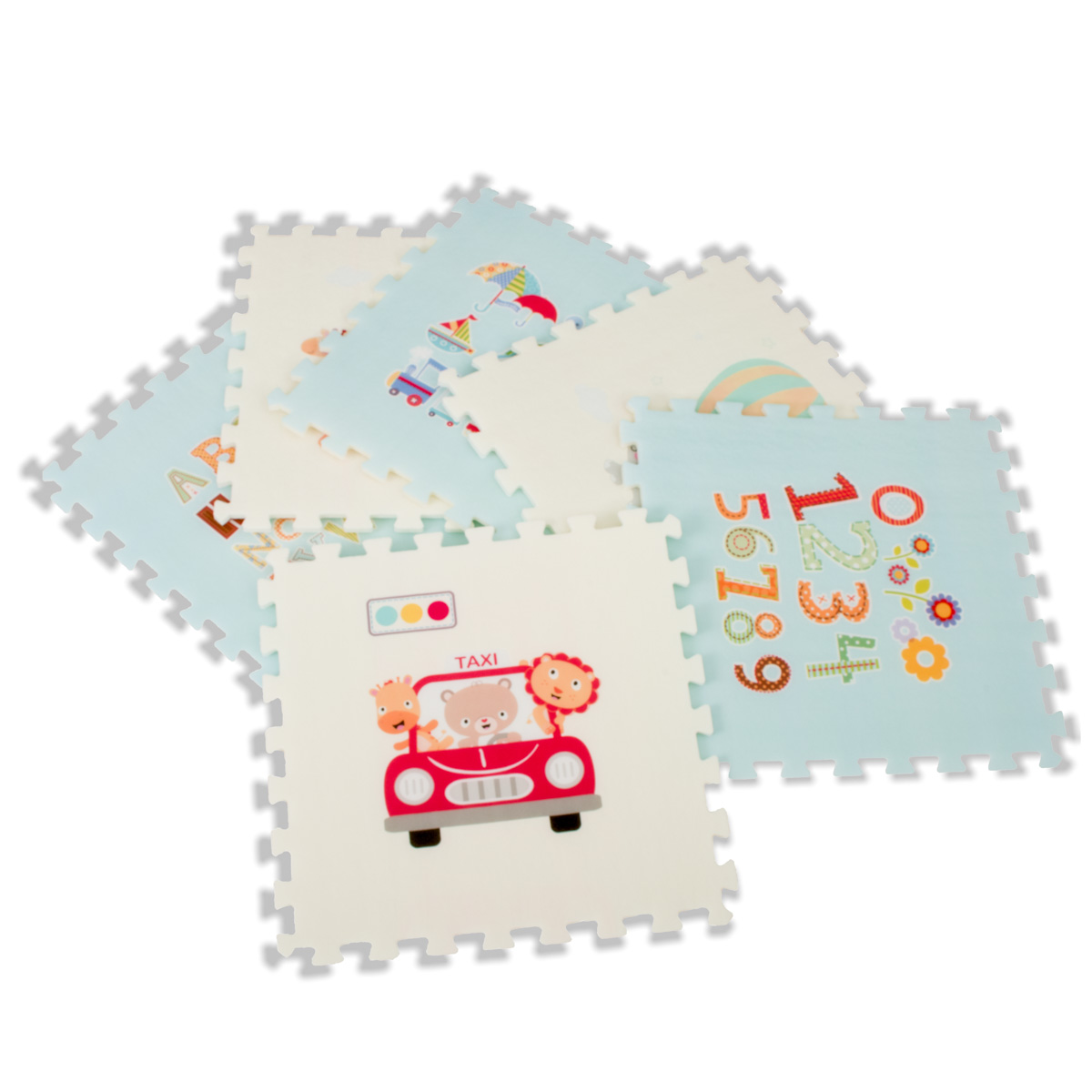 Puzzle piankowe mata dla dzieci nieb 177x118x1,3cm - obrazek 6