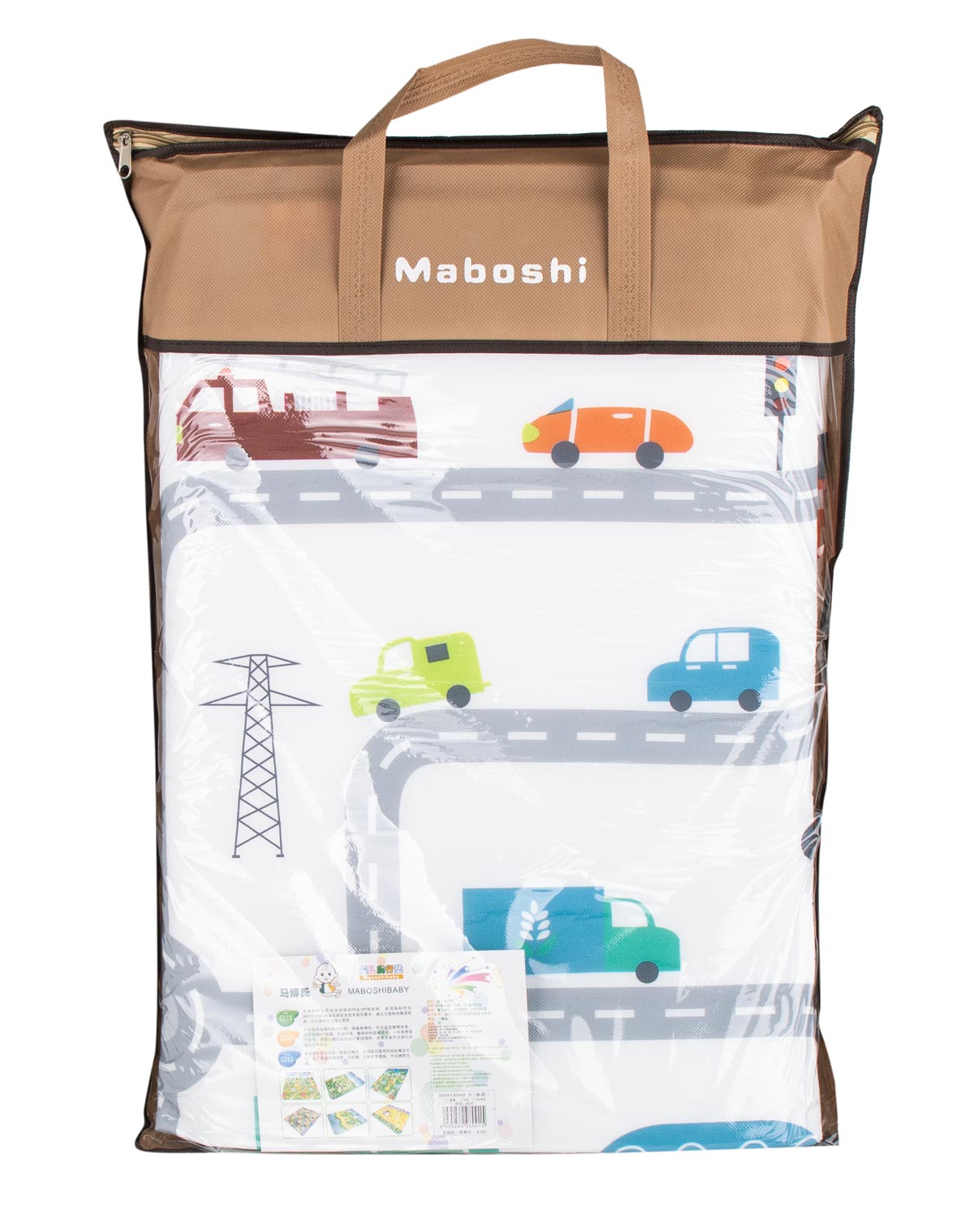 Mata Edukacyjna piankowa dla dzieci ulica 180x200cm - obrazek 4