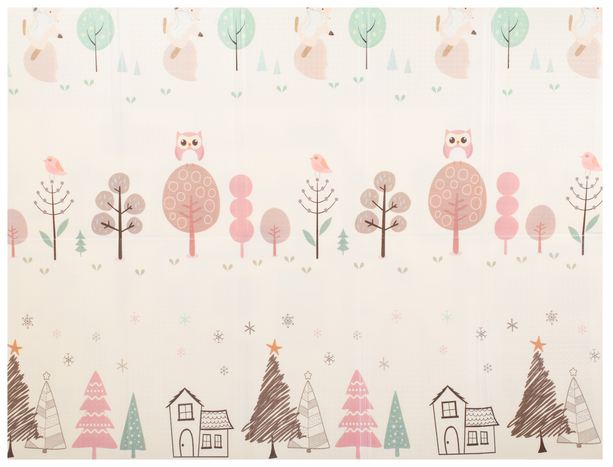 Mata edukacyjna składana piankowa dwustronna ulica las 150x190cm - obrazek 5