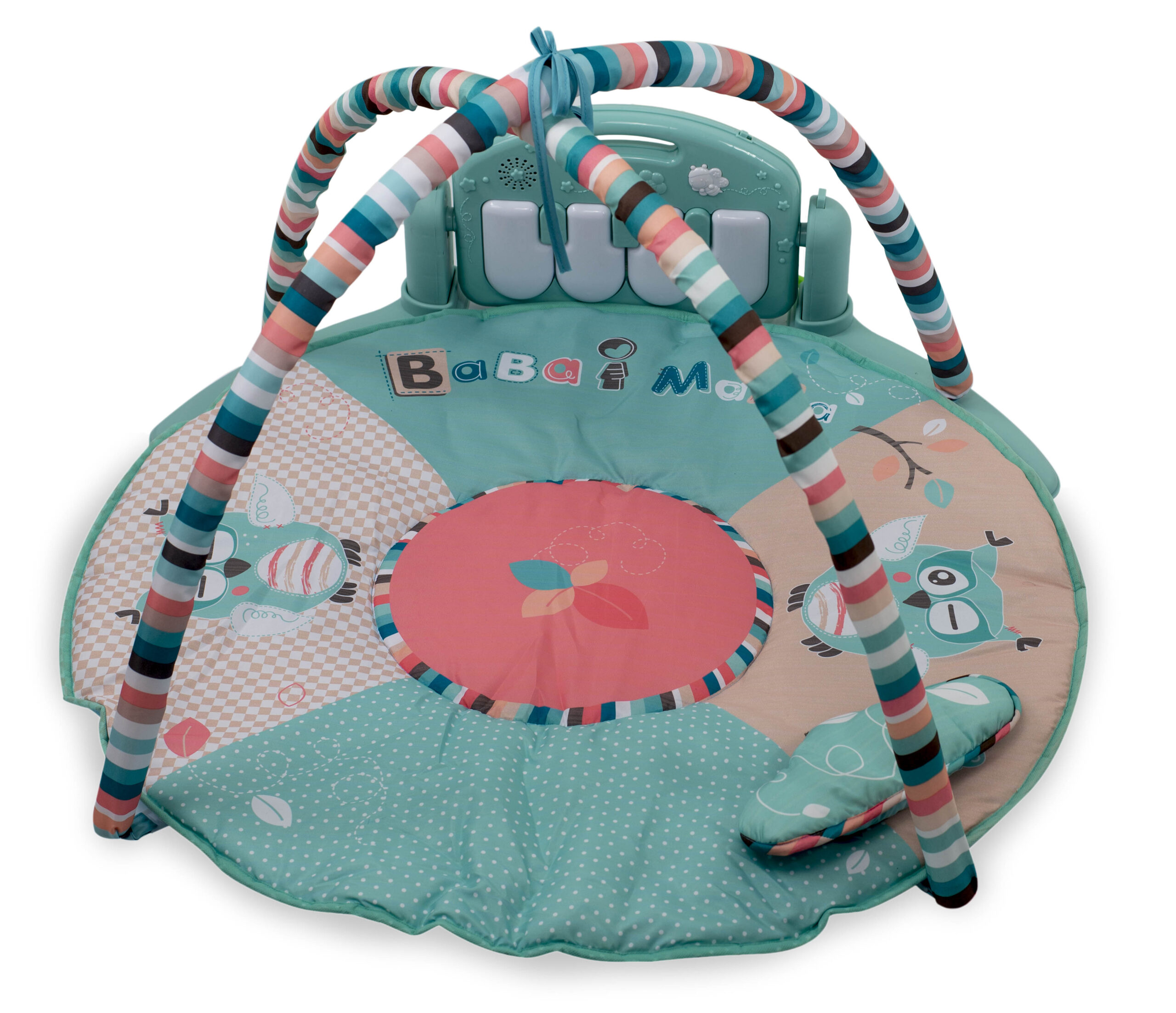 Mata Edukacyjna dla dzieci 3w1 + pianinko + zawieszki - obrazek 7