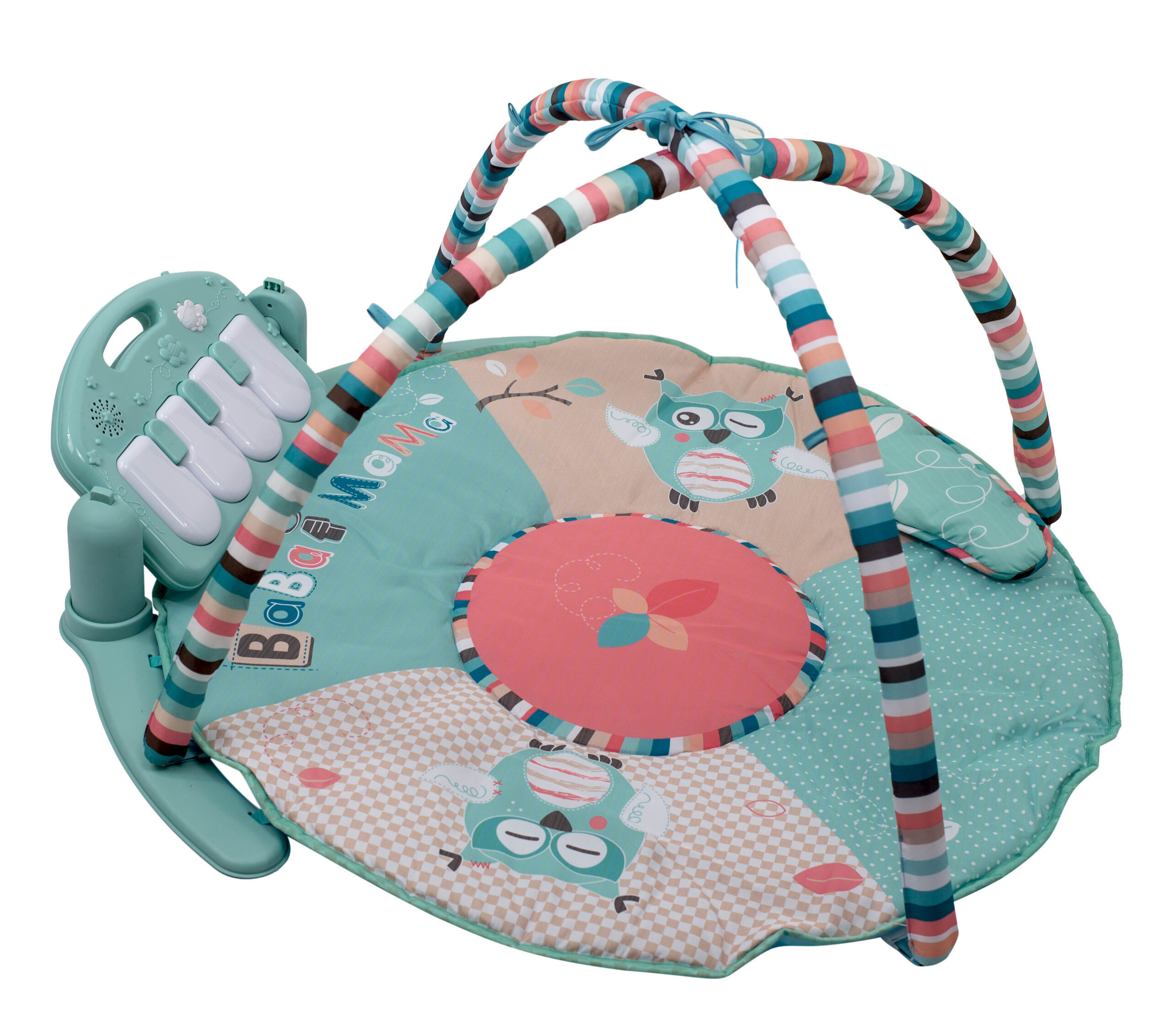 Mata Edukacyjna dla dzieci 3w1 + pianinko + zawieszki - obrazek 8