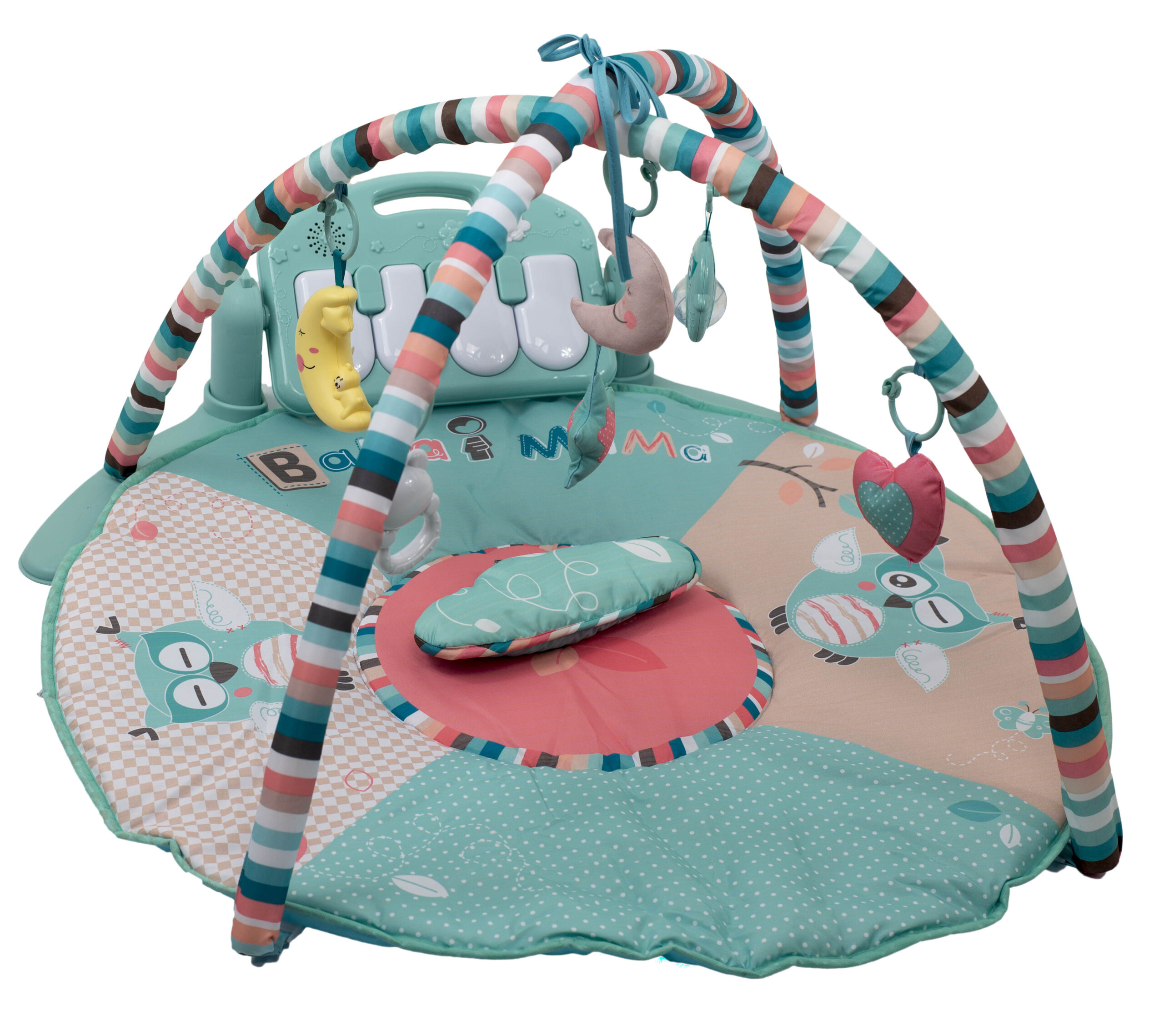 Mata Edukacyjna dla dzieci 3w1 + pianinko + zawieszki - obrazek 10